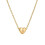 Initial Pendant Necklace 18K Gold Plated Figaro Chain 1