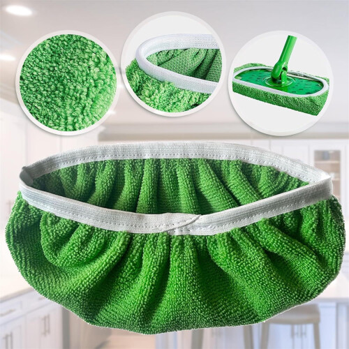 Microfiber Flat Mop Pads Wet/Dry Dual-Use 8 Pack