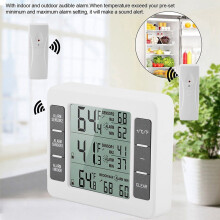 Wireless Indoor Outdoor Freezer Thermometer with Alarm