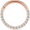 Titanium Micro Cubic Zirconia Nose Hoop Ring 1 Pc 1