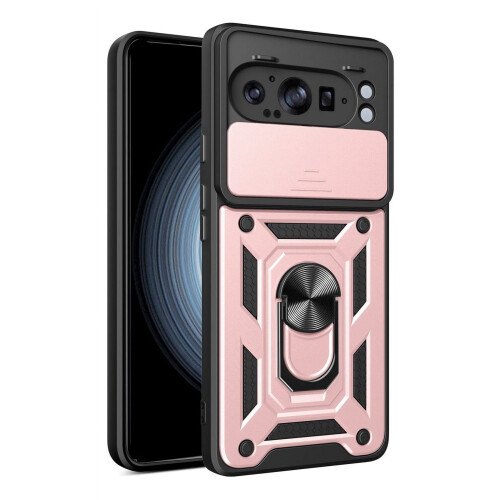 Θήκη τηλεφώνου Google Pixel9Pro XL με μεταλλικό δακτύλιο και