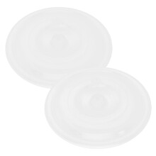 Round Plastic Trash Can Lids 2-Pack Heavy-Duty Outdoor
