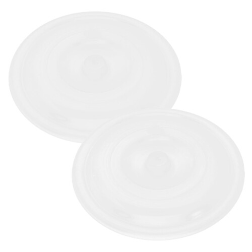 Round Plastic Trash Can Lids 2-Pack Heavy-Duty Outdoor
