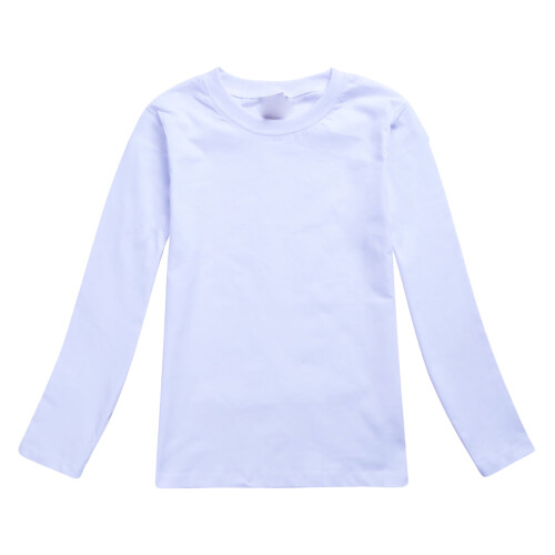 Kleinkind-Sweatshirt, einfarbig, langärmelig, Rundhalsausschnitt