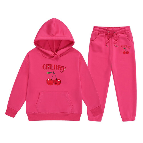 Mädchen Langarm-Hoodie-Set Größe 6-7 Jahre