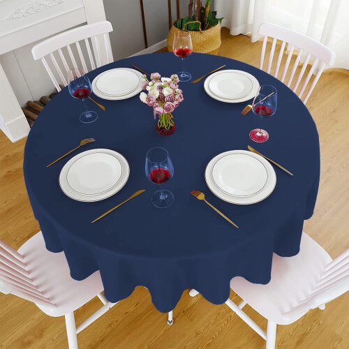 Nappe ronde en polyester, 152 cm de diamètre, 9 couleurs