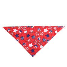 Red White Blue Star Pet Bandana Patriotic Dog Scarf 1 Pack