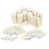 Wool Polishing Wheel Set Felt Pad 129 Pcs White 1
