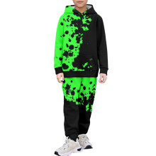 Boys Long Sleeve Hooded Tracksuit Set with Jogger Pants