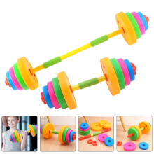 TINKSKY Plastic Dumbbells Set for Kids Adjustable Weight