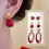 Women's Earrings Set Silver Posts Lightweight Acrylic 3 1