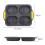 Baking Mould Restaurant Hamburger Bun Silicone Mold Foldable Reusable Bread Pan Heat Resistance DIY Kitchen Tool 7