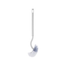 Toilet Brush with Long Handle Wall-Mounted White 16x4 in