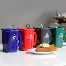 Insulated Ceramic Coffee Mug Toilet Style 12 oz