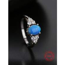 Opal Ring for Women S925 Sterling Silver