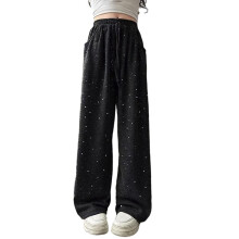 Kids Hiking Pants Straight Leg Elastic Waist for Girls Ages