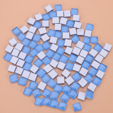 Light Blue Plastic Square Tiles for Home Decoration 100 Pcs