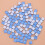 Light Blue Plastic Square Tiles for Home Decoration 100 Pcs 1