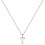 925 Sterling Silver Initial Pendant Necklace with Figaro 1