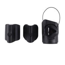 03 Soporte de Luz Trasera para Bicicleta de Montaña y Carretera. Soporte para Reloj con Perilla ATOP para Mayor Seguridad - Poste de Asiento Varia