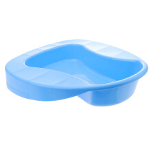 Blue plastic bed pan for elderly use 1 pc