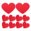 LEORX Heart Greeting Cards Paper Red 40 Pack 1