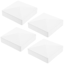 Supvox PVC Fence Post Caps White 4 Pack