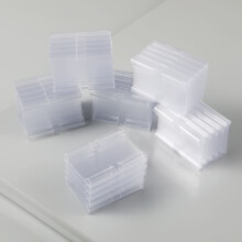 Clip-on Shelf Labels Transparent PVC 60 Pieces