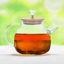 WINOMO Borosilicate Glass Teapot Round Simple Chic 1 Pack