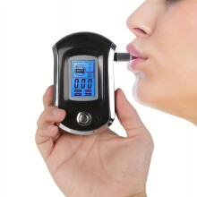 Digital Breath Alcohol Tester AT6000 with Blue Backlight LCD