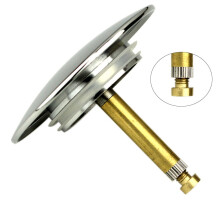 Adjustable Copper Bathtub Chock Plug for Pop-Up Waste