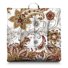 Boho Meditation Pillow Paisley Square 22 x 22 inches