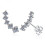 925 Sterling Silver Stud Earrings with Cubic Zirconia for 1