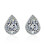 925 Sterling Silver Stud Earrings with Cubic Zirconia for 1