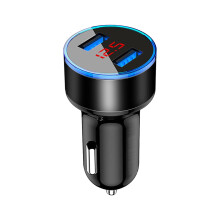 USB Car Charger QC3.0 Fast Charging LED Display Aluminum