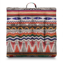 Dutch Velvet Yoga Floor Cushion 22in Bohemian Meditation