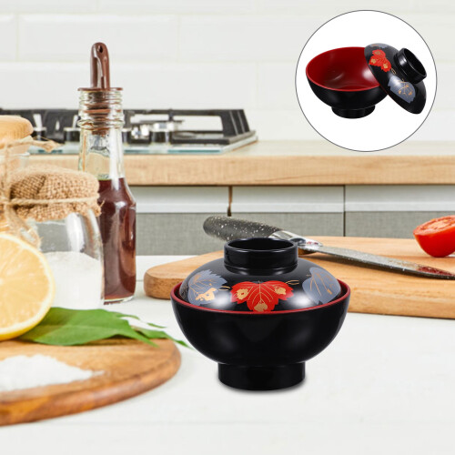 NICEXMAS Ceramic Rice Bowl Set for Soup and Rice 2 pcs