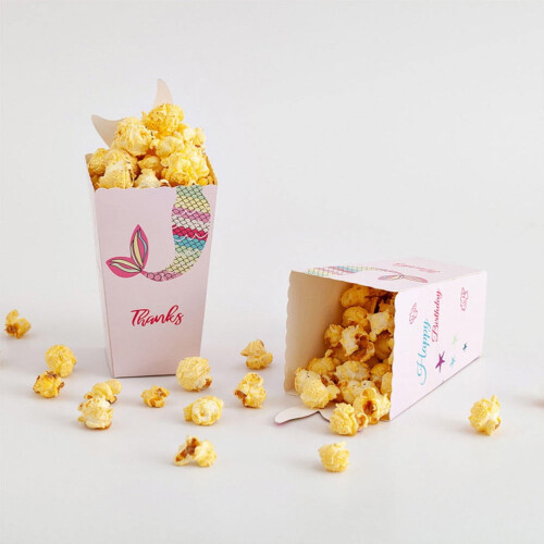 LEORX Paper Snack Boxes Popcorn Containers 48 Pcs