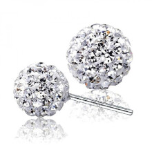 925 Sterling Zilveren Oorstekers met Kubieke Zirkonia (1 Paar)