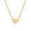 Initial Pendant Necklace 18K Gold Plated Figaro Chain 1