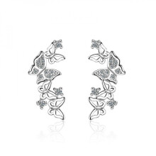 925 Sterling Zilveren Oorstekers met Kubieke Zirkonia (1 Paar)