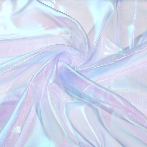 Purple Iridescent Organza Fabric 4.3 Yards