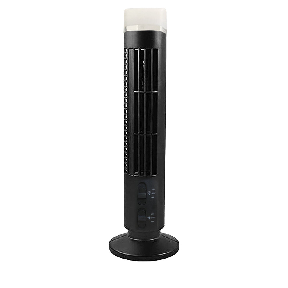 Xia0le Tower Fan Black Usb Bladeless 90 Oscillating Quiet 902370346729