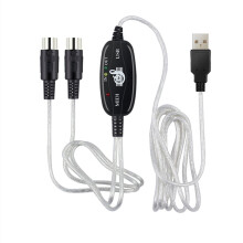 HOMEMAXS USB Audio Interface Cable 180x2cm for Keyboard