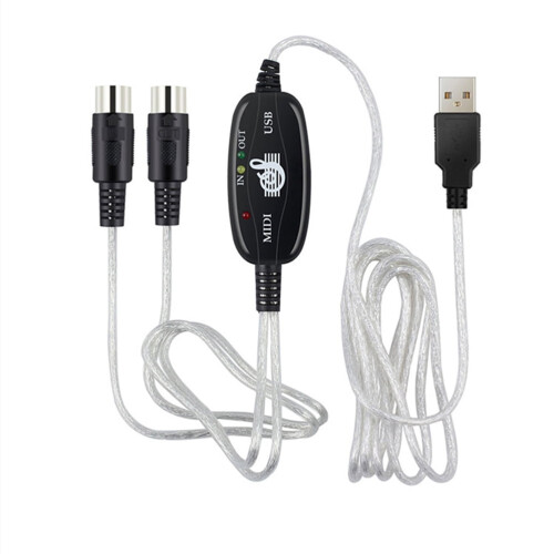 HOMEMAXS USB Audio Interface Cable 180x2cm for Keyboard