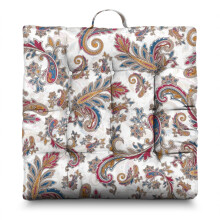 Square Meditation Pillow Boho Dutch Velvet 22 x 22 inches