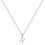 925 Sterling Silver Initial Pendant Necklace with Figaro 1