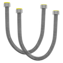 LEORX Flexible Corrugated Pipe Stainless Steel 2 Pack