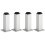 Adjustable Aluminum Cabinet Legs Square 4 pcs 20 cm Silver 1
