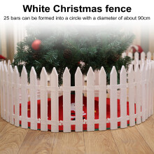 White Picket Christmas Fence for Tree Decoration, 5/10/25